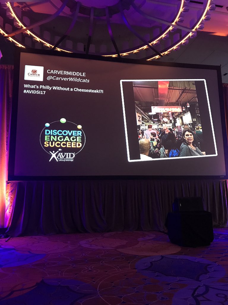 jcookASCA's tweet photo. Loving the general session at #AVIDSI17 https://t.co/RLrI7Qowc5