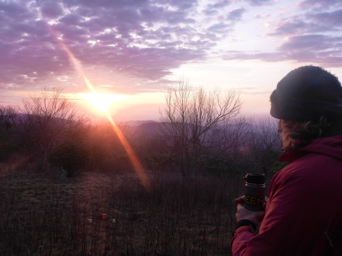 OldSchoolSWO's tweet photo. Morning coffee - we like ours in the backcountry and drank as the sun rises... #OLDS #OLDS17 #springolds17 #gapsemester #gapyear #wilderness https://t.co/23zLHRz5mC