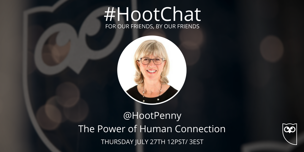See you again for #HootChat next Thursday where we'll have our CMO @HootPenny, here to discuss the power of human connection!