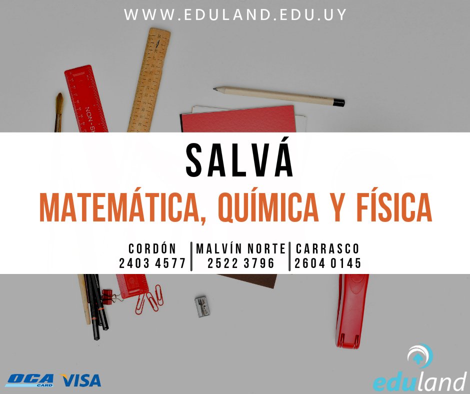 edulanduy's tweet photo. Salvá tus materias, llama y aprovechá nuestros precios  +598 2522 37 96 #Montevideo #Liceo https://t.co/RJGNUlseZf