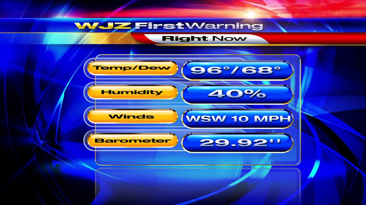 TurkWJZ's tweet photo. On #WJZ A hot and humid afternoon and a heat advisory in effect.#CBSBALTIMORE https://t.co/jOUtnpyNCO