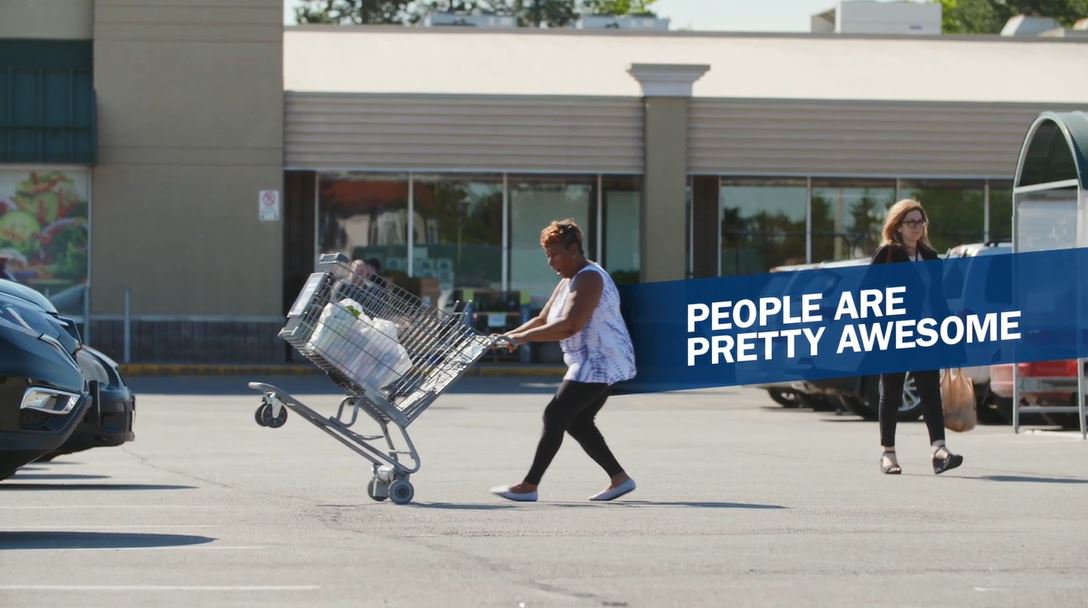 FixAutoGlobal's tweet photo. SHOPPING CART EXPERIMENT: Would a total stranger protect your car? Watch at https://t.co/CzRl1DLM34 #accidentshappen #fixauto #car #humour https://t.co/jIlpOSiqS4
