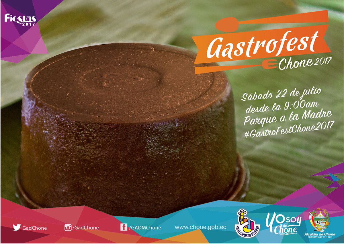 mintur_zonal8's tweet photo. En la #GastroFestChone2017 encontrarás platos desde 2 hasta 6 dólares. Te esperamos este sábado en el parque de La Madre. https://t.co/QJAWWTX5Y5