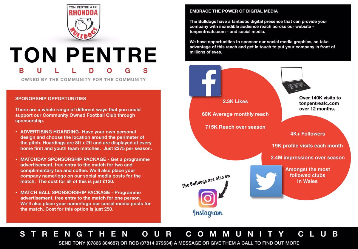 💪 | Help strengthen our community owned football club. #WeAreBulldogs