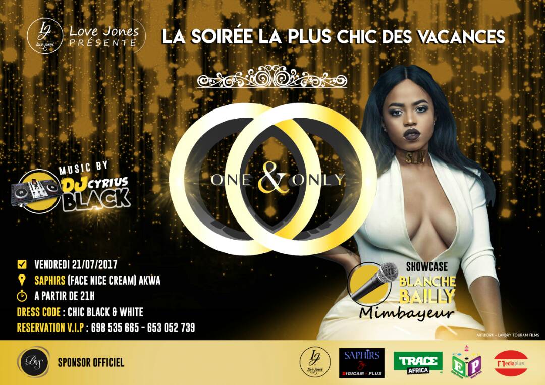 DlaYdeOut's tweet photo. ✔ Party 🚩 One &amp; Only
📅 21.07.2017
⌚ 21h00
👉 Saphyrs - Akwa
📞 698 535 665
📲 @IsBlancheBailly @djcyriusblack @BVSCameroun 
#DlaOut #Douala https://t.co/tgNEa4dU5g