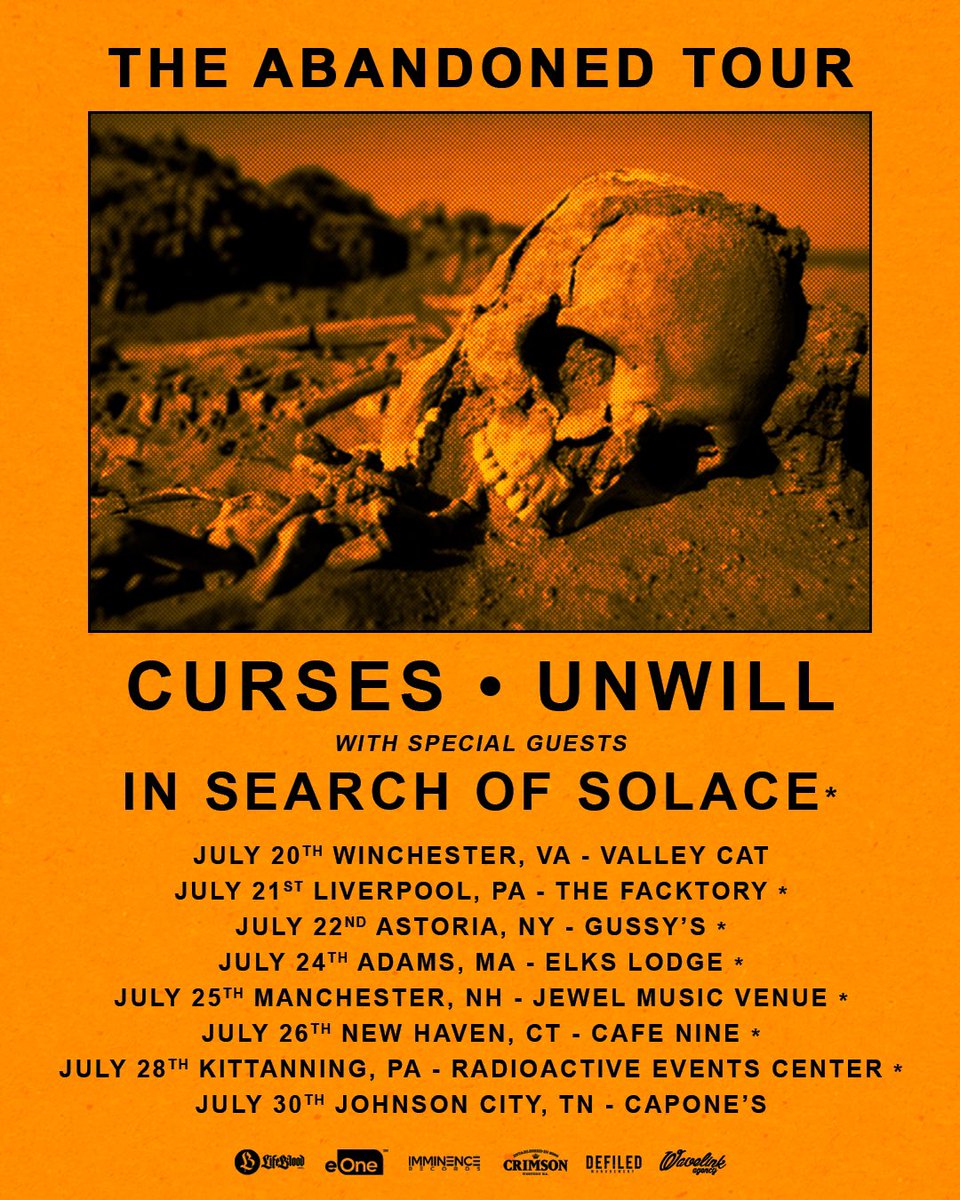 The Abandoned Tour starts TONIGHT in VA!