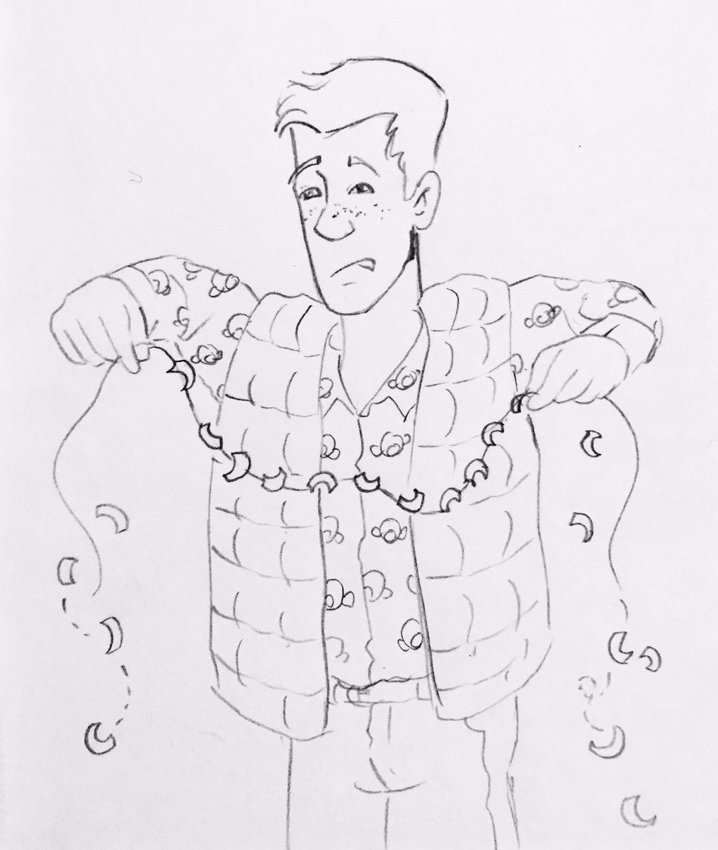 ScrapyardBfs's tweet photo. Have some more sad cartoon Rob trying out new hobbies like macaroni art. He's got a lot of time to fill now. #robron #emmerdale #robroff https://t.co/uoWEdAq5WR