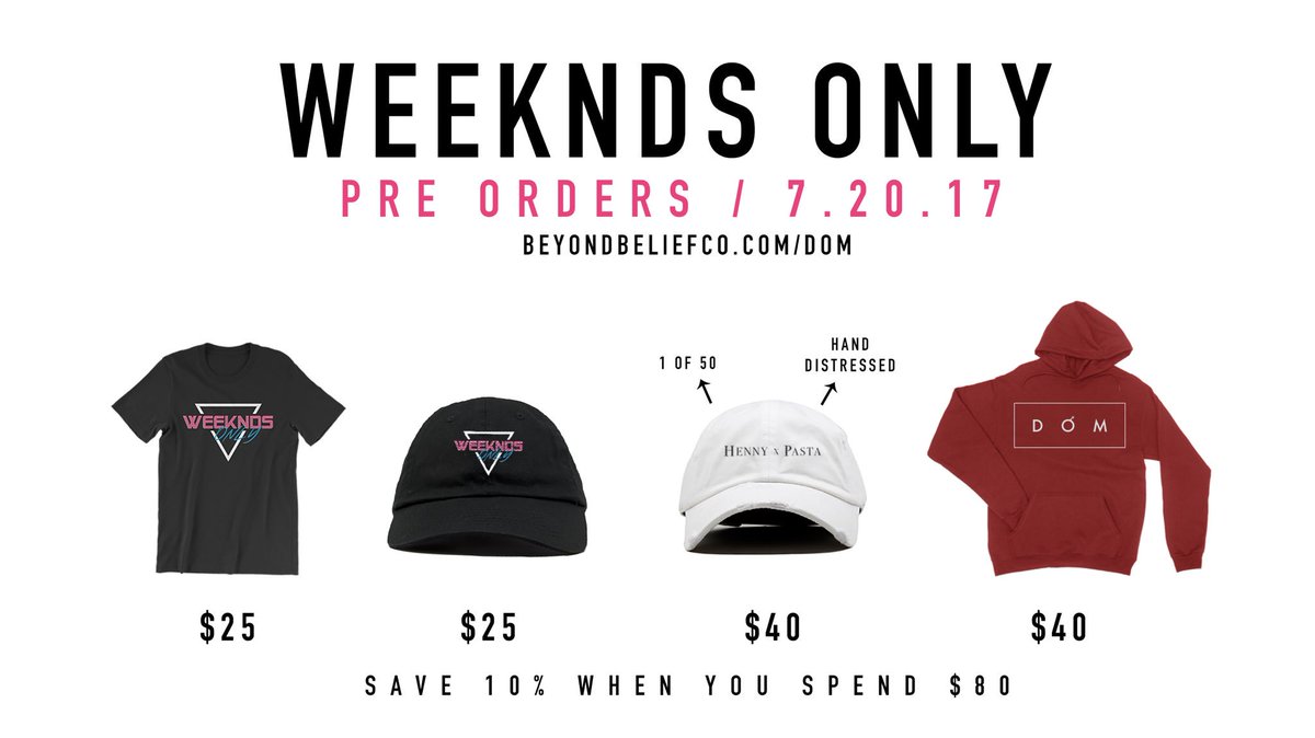 UPDATE: now selling <a href="/DOMtheB0MB/">Dominick Blanco</a> new merch. 

Beyondbeliefco.com/dom