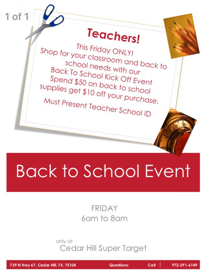 #Target loves teachers <a href="/cedarhillisd/">Cedar Hill ISD</a> <a href="/DuncanvilleISD/">Duncanville ISD</a> <a href="/MidlothianISD/">Midlothian ISD</a> @FisherKendra <a href="/Robert0928/">Robert Brooks</a> <a href="/EtlErinJohnson/">Erin Johnson</a> @MsRaeshan <a href="/SamanthaVMML/">Samantha Snow</a>