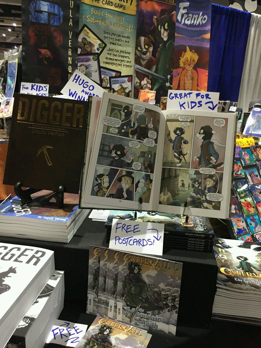 Caterwall's tweet photo. Caterwall is at #SDCC2017! Are you here? Come meet the artist and grab a signed copy! Booth # 1236 https://t.co/zxvImLkI8e