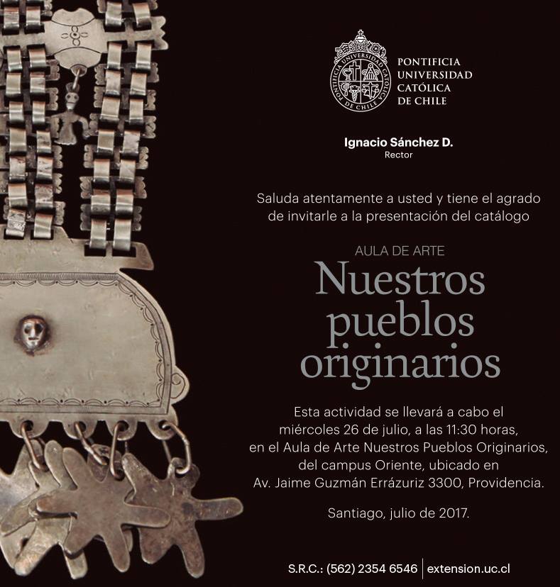 ucatolica's tweet photo. Presentación del catálogo “Nuestros Pueblos Originarios” 26 de julio / 11:30 hrs. / Campus Oriente / Más info https://t.co/MbyjcQcMwD https://t.co/TACRgc06XM