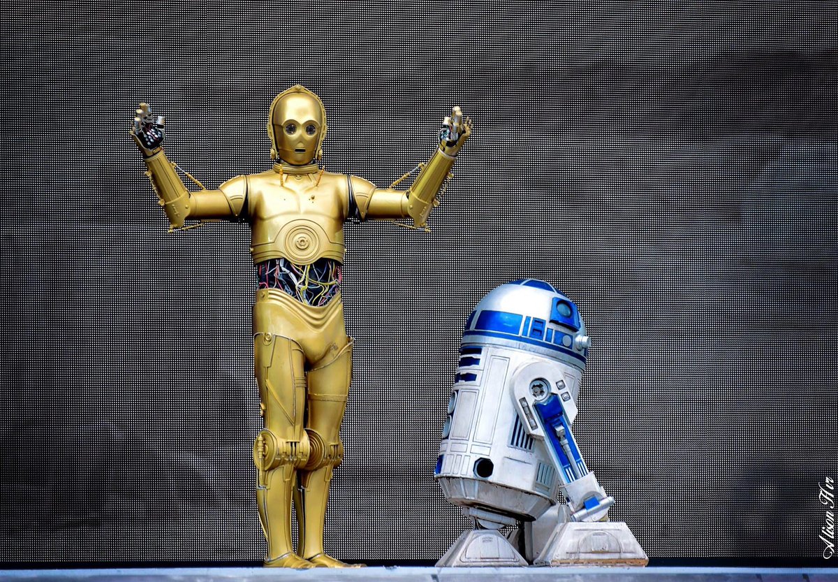 AHivre's tweet photo. La saison de la force vous accueil tous les jours avec nos amis R2-D2 et C-3PO !!! @DisneylandParis https://t.co/ulpcozJL3l