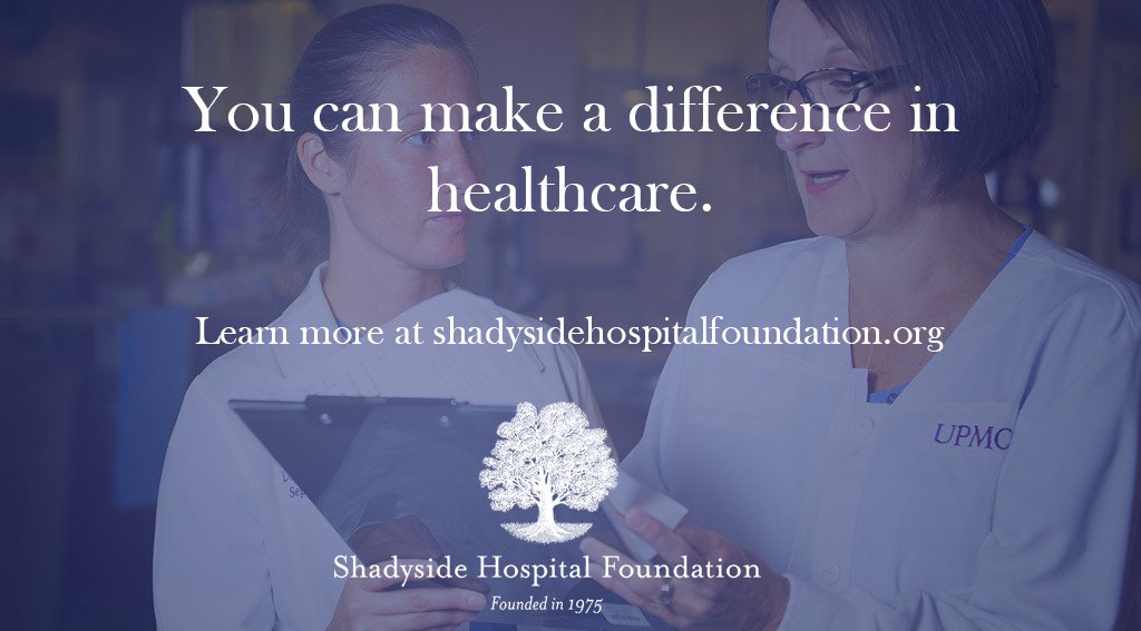SSHFoundation's tweet photo. Donors are the reason behind SSHF. Every dollar #donated makes a difference towards the ideas that improve patient care at #UPMC Shadyside https://t.co/nJGYVtndWg