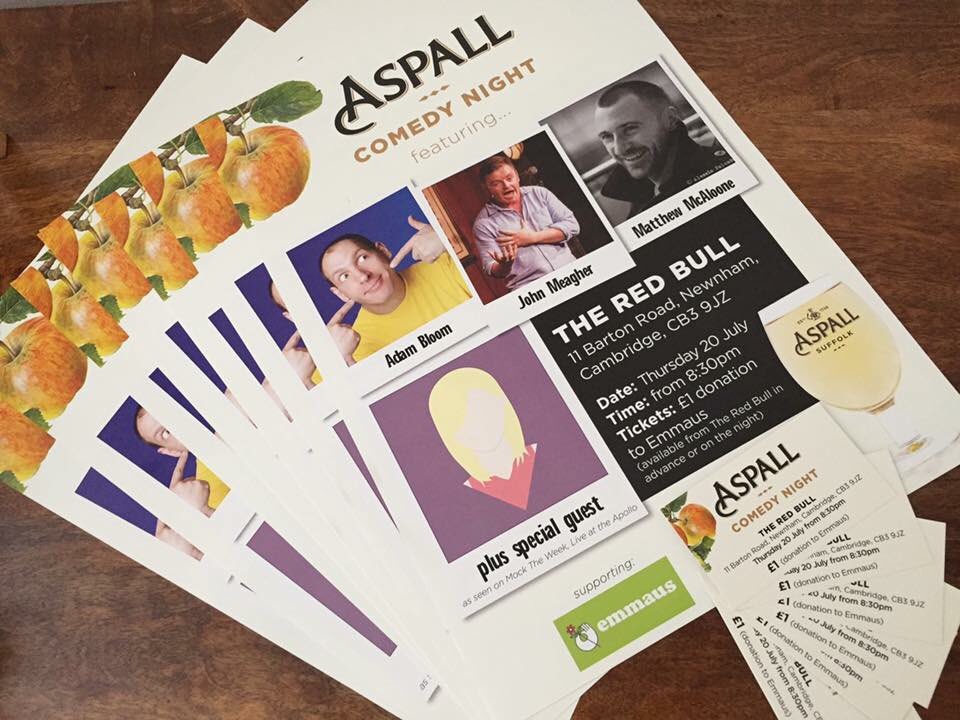 Props to <a href="/mmcaofficial/">Matthew McAloone</a>  <a href="/AdamBloomie2/">Adam Bloom</a> @fcmagners and <a href="/PatrickJMonahan/">Patrick Monahan</a> for the quality laughs with <a href="/Aspall/">Aspall</a>'s at The Red Bull tonight. 😂🤣🍻