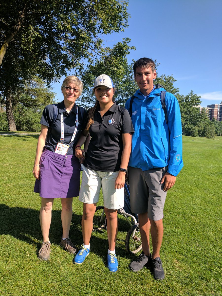 GoTeam_NT's tweet photo. Deanne Whenham takes home gold in golf (unofficial) #2017Golf https://t.co/mvtfP4D3oE