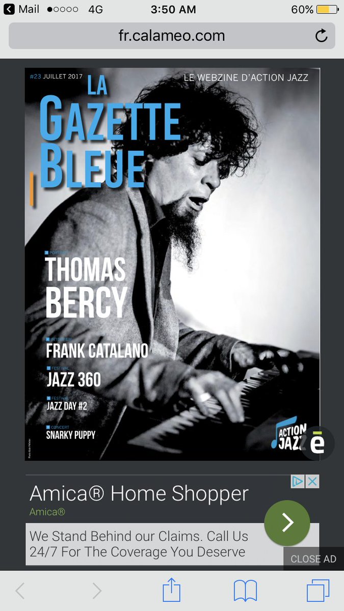 CatalanoMusic's tweet photo. Great cover features for me and #SnarkyPuppy from @RocherdePalmer + Album review 4 me + @jccomplex @ropeadope in this months @actionjazz https://t.co/E93fneDgIX