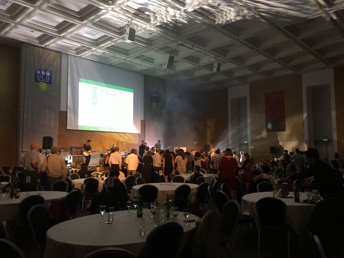 ElaineRosey's tweet photo. #ISAG2017 in full swing @UCDconference 🔭🍽🎹🍾💃🏽🚶🏼🎉 @MCIDublin @KnightsCatering #eventprofs https://t.co/qm6M6R3R9d