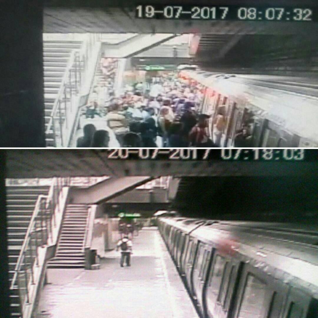 MauricioRigal's tweet photo. El @VTVcanal8 explicaron que la falta de usuarios en el metro es por la temporada de vacaciones escolares.Exito total el #ParoCivicoNacional https://t.co/vpkI8nu15Y