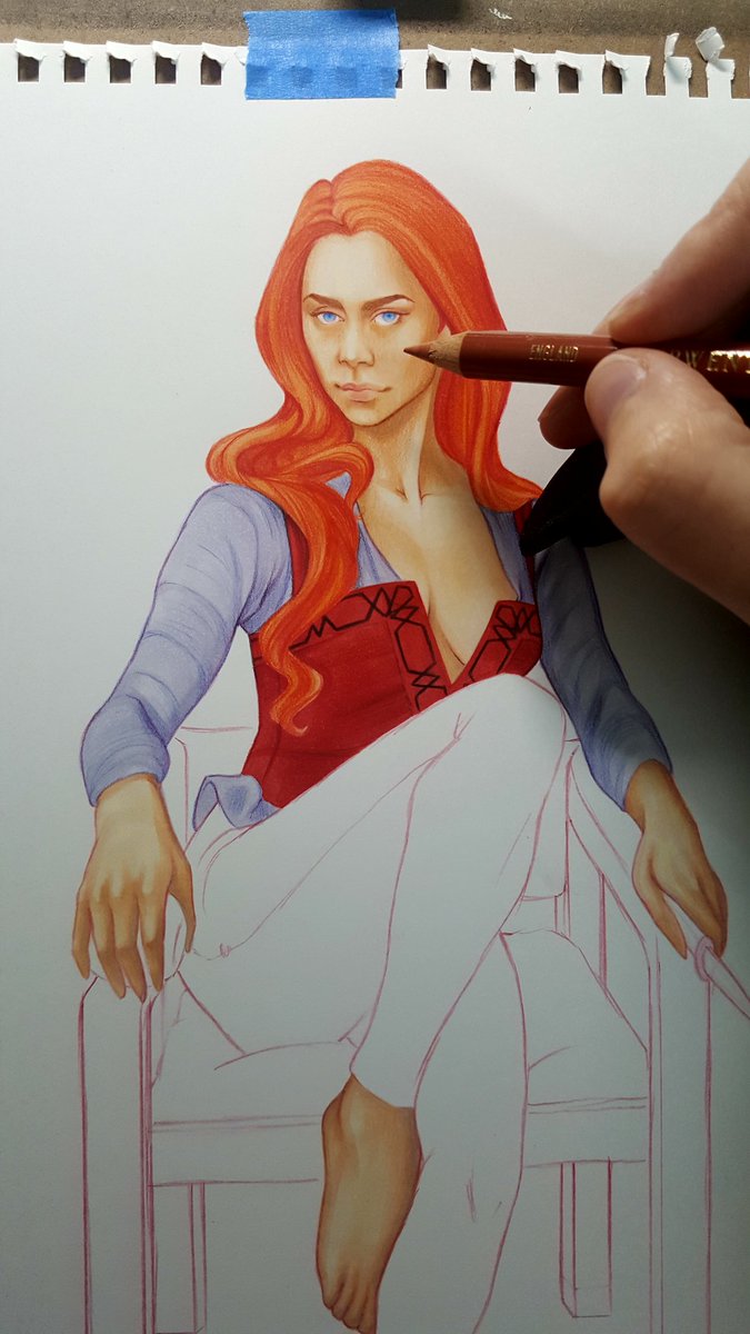 IrynaKhymych's tweet photo. A little preview of how Ashlinn is coming along. #illustration #nevernight #godsgrave #stabstabstab #ashlinn #fanart https://t.co/HIgNK1Vgty