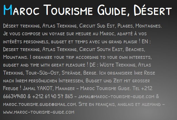 JamalYakot's tweet photo. #MarocTourismeGuide Offre de services - Offer of services
- Service-Angebot https://t.co/TFcEbc5PwW Tel +212666349480 @JamalYakot🐫🏖️🌄🇲🇦👨🍳 https://t.co/pBb6smXe6A