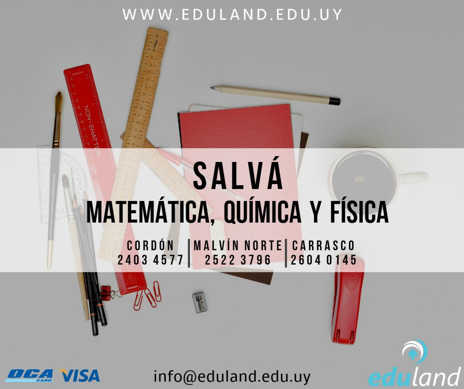 edulanduy's tweet photo. Salvá tus materias, llama y aprovechá nuestros precios  +598 2522 37 96 #Montevideo #Liceo https://t.co/lgbfzSl9HE