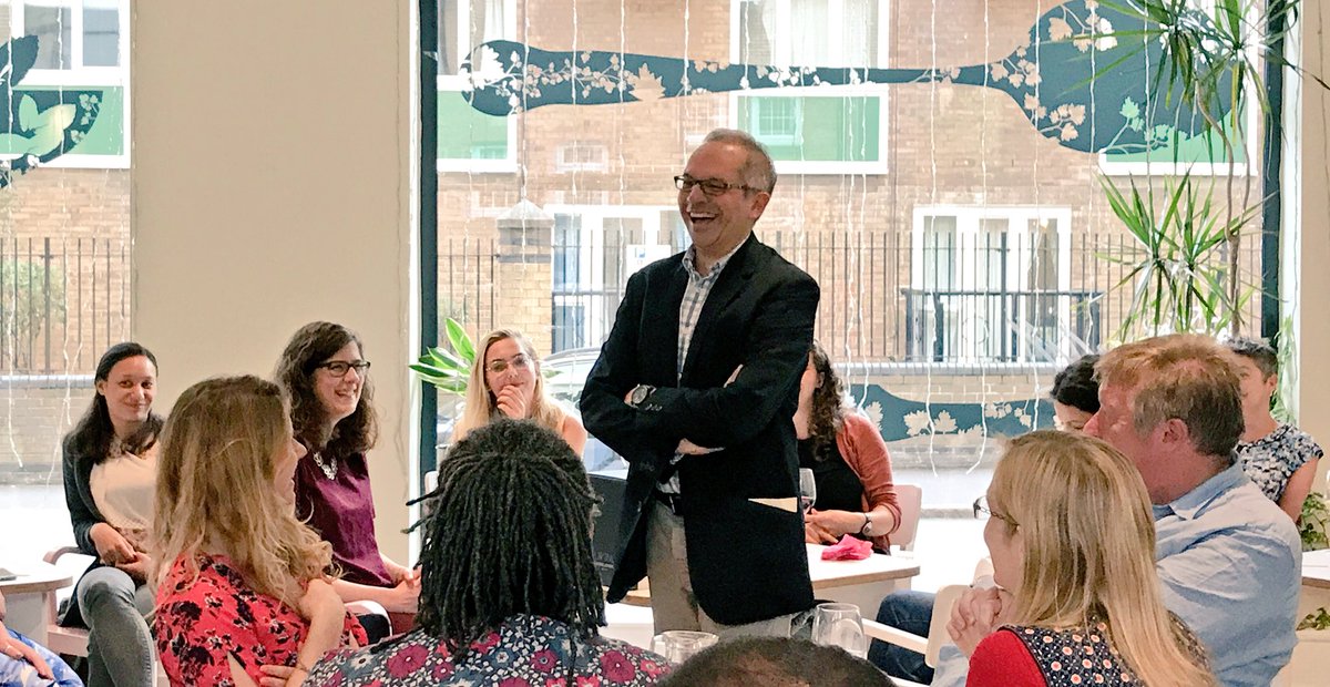 Lovely to be at <a href="/EhsanMasood/">Ehsan Masood</a>'s leaving do from <a href="/ResearchRes/">researchresearch</a> as he heads to <a href="/knightfdn/">Knight Foundation</a>. Taught me science policy <a href="/imperialcollege/">Imperial College London</a> 10 yrs ago!