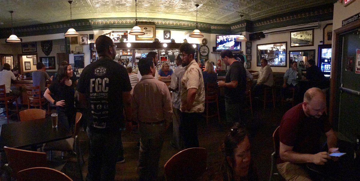 PodcastNation_'s tweet photo. @ITintheD social at Nancy Whiskey #Detroit... all are welcome! #nerdsohard #IT https://t.co/QEMFIlCNX5