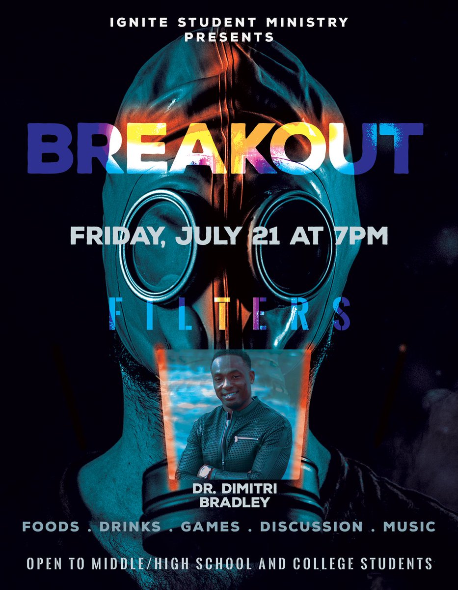 RvaCity's tweet photo. Don't Forget! Breakout Night for Teens & Youth Friday Night at 7:00 PM @DimitriBradley will be ministering! #mobcc #teens #youth https://t.co/d6KFNyWyQ5