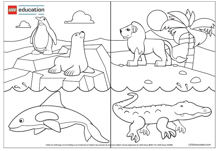 9500 Collections Lego Animal Coloring Pages  Free