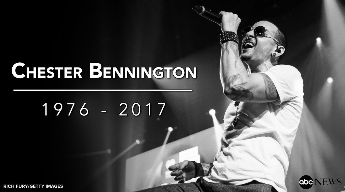 CivitasDJ's tweet photo. The world loses a Legend 😥 #chester #bennington #LinkinPark https://t.co/smJYulEbQt