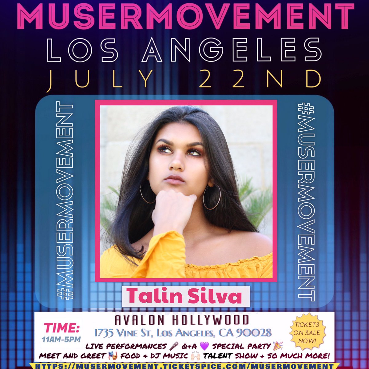 LilTTalinSilva's tweet photo. come down this Saturday to meet me at MuserMovemenr LA this Saturday from 11am-5pm! Can't wait to meet you all! ❤ @MuserMovement https://t.co/PGd39Y8R8h