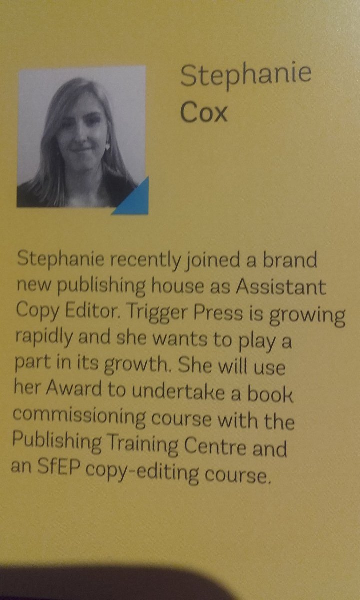 cox_stephanie's tweet photo. Thank you so much @printingcharity for a fab night, and my #PrintFutures2017 Award! Can't wait to start more training #publishing #award https://t.co/JIDgwCWAKO