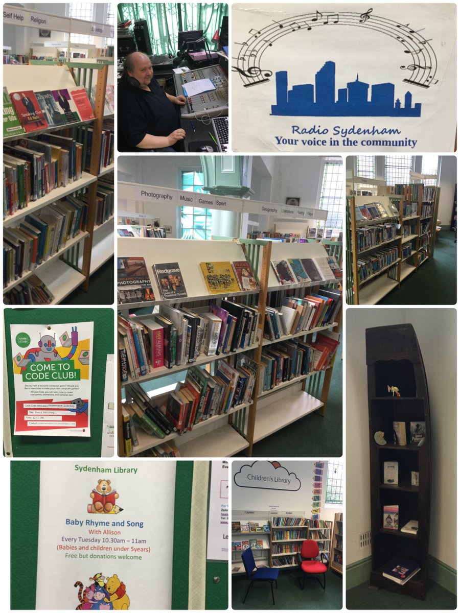 LewishamLibs's tweet photo. Our very own Sydenham Library is making waves in the community with its very own radio station! @RadioSydenham @ecocomsyd https://t.co/nSEoctUBsj