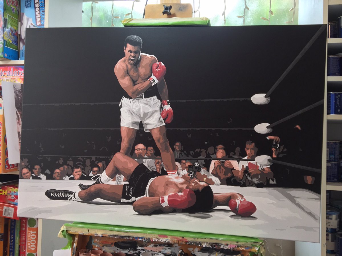 RossBainesArt's tweet photo. To win a ltd. edition A3 art print of my Ali v Liston painting...
- RT this post
- RT my pinned tweet
Winner chosen Sun 23rd July 9pm
#win https://t.co/rvTClnwLKy