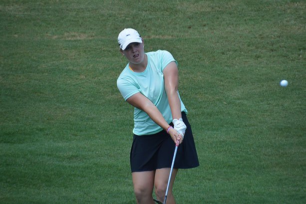 UHCougarWGolf's tweet photo. WHAT A COMEBACK!
2 down entering No. 17, Allie Andersen takes final 2 holes to tie, wins on No 20 &amp; advances to #WTGAStateAm title match! https://t.co/8DnbpM0Xp5