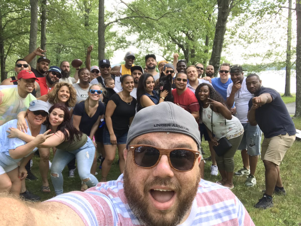 AntMerc17's tweet photo. BEST TEAM EVER!!!!!! #GillPowerBBQ had a blast with everyone today! Pleasure to work alongside these awesome people!!!!! #OneNYNJ https://t.co/y8Yl3qgvRK