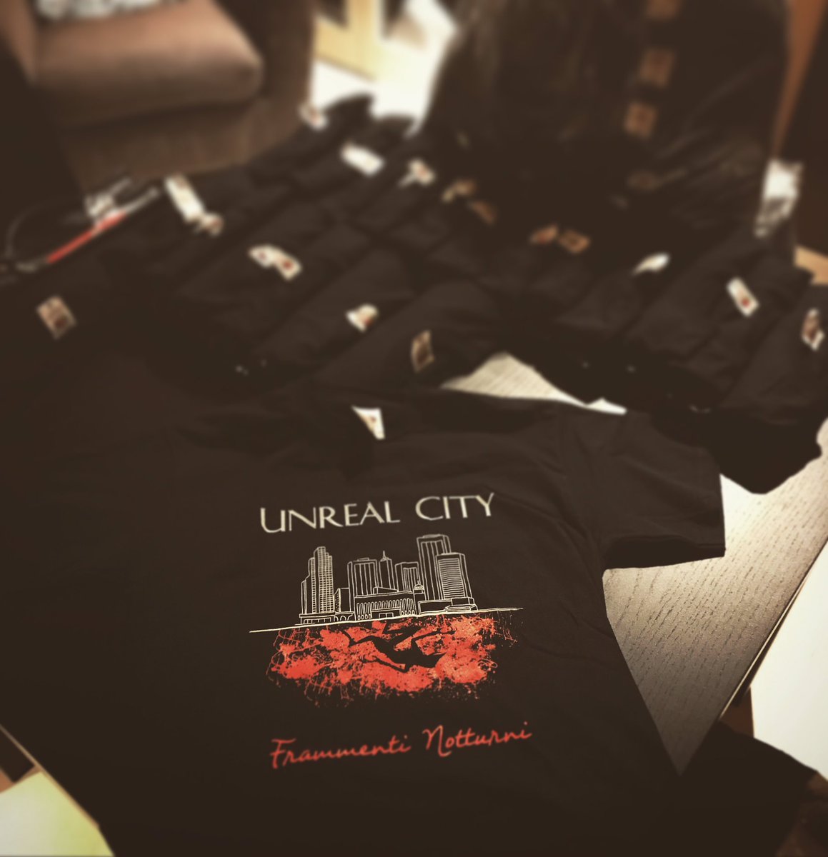 UnrealCityBand's tweet photo. Check out our new amazing Frammenti Notturni t-shirts! #newalbum #merch #unrealcity #Progressiverock https://t.co/gyVlqABmOK https://t.co/9PJAIIiFBR