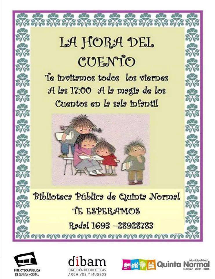BibliotecaQN's tweet photo. mañana a las 17:00 hrs la hora del cuento, los esperamos con entretenidos cuentos y manualidades. radal 1693 https://t.co/0iGc1M1k7j