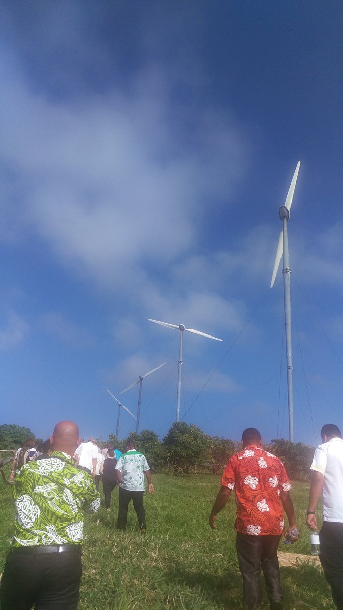 djpam789's tweet image. #ACP-EU #JP Assembly delegates now at the wind farm on Devil's Point. The wind farm is co-funded by the EU. #Vanuatu