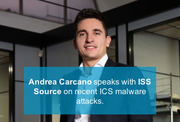 nozominetworks's tweet photo. Andrea Carcano, co-founder and Chief Product Officer speaks with ISS Source on #ICS cyber attacks. https://t.co/6nRXupBVh7 #IoT #security https://t.co/cdYvWm1KCA