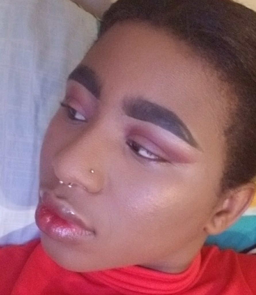 limb_less's tweet photo. #makeup #pink #wine #brows #korean #gradientlips https://t.co/gOuJEofA9W