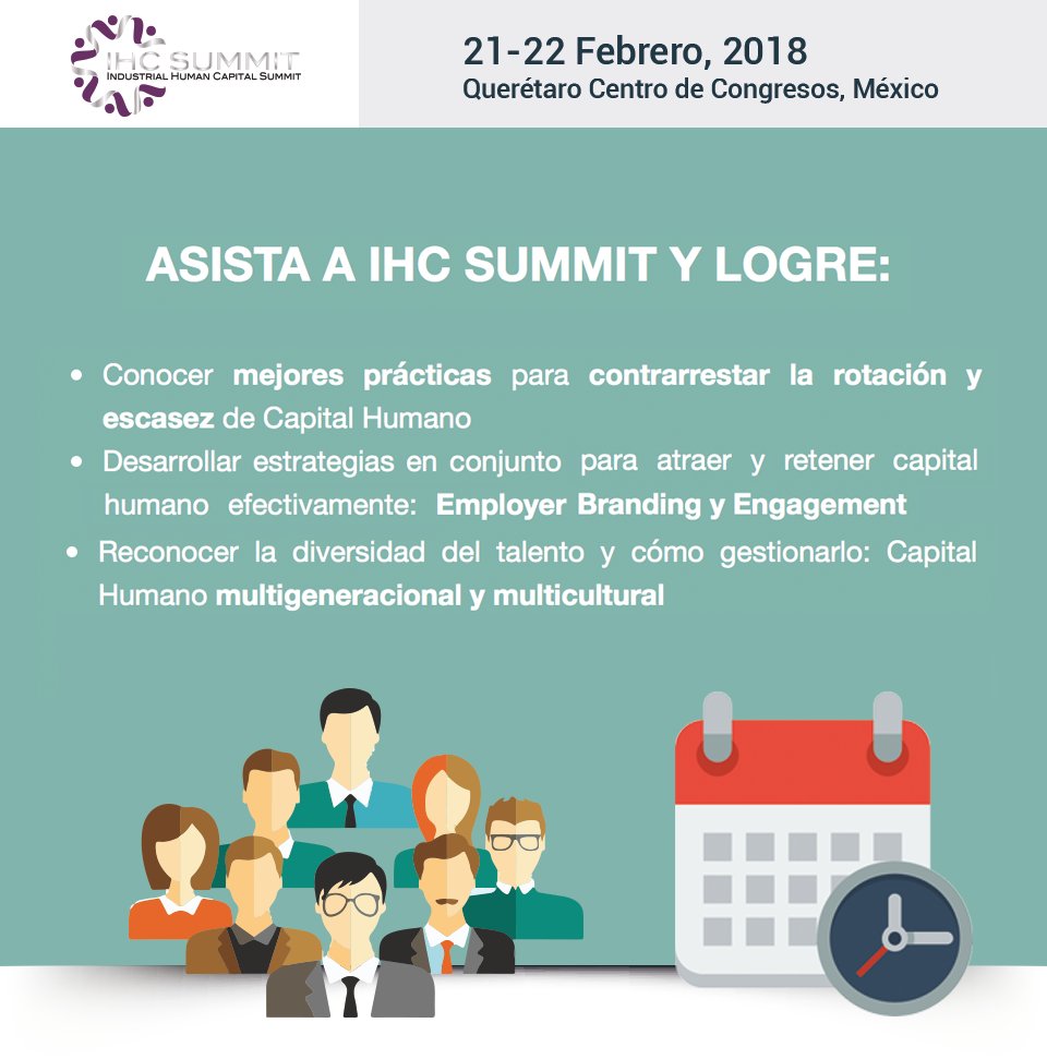 ihc_summit's tweet photo. Congreso de Capital Humano - 2da Edición! #ihcsummit2018 #capitalhumano https://t.co/51LH8pMVQ9