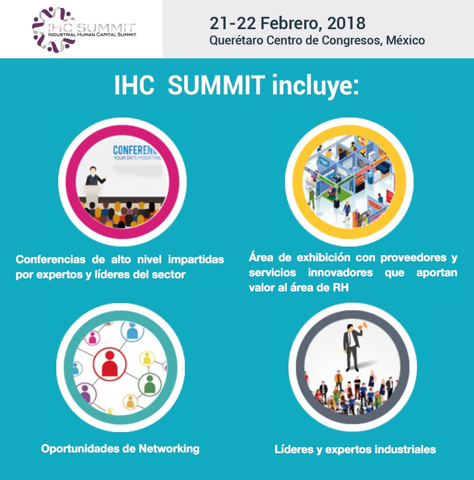 ihc_summit's tweet photo. Congreso de Capital Humano - 2da Edición! #ihcsummit2018 #capitalhumano https://t.co/51LH8pMVQ9