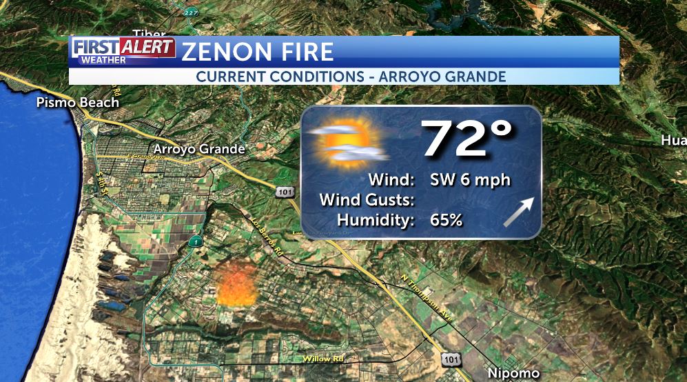 JasonStiff's tweet photo. The #ZenonFire continues on the Nipomo Mesa in southern #SanLuisObispo County between #Nipomo and #ArroyoGrande. #California #SLOFire #KCOY https://t.co/1HJhRpCmkO