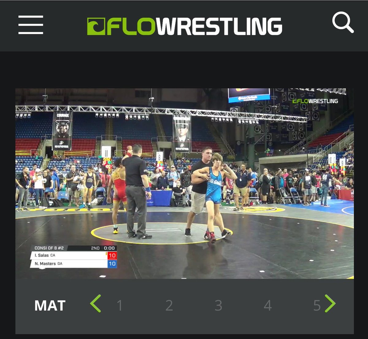 SJBwrestling's tweet photo. Isaac gets it done in the #bloodround !!! Guarantees All-American honors!!!๐บ๐ธ๐ช๐๐ฏ#FargoAA #CadetGreco #Fargo2017 #tempersflare https://t.co/DkIedXHYFW