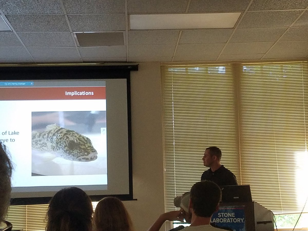 RT @chelsfishgirl: Great job @AndyOppliger on your REU presentation. #walleye #fishsci #science https://t.co/LPUUOsuYR5