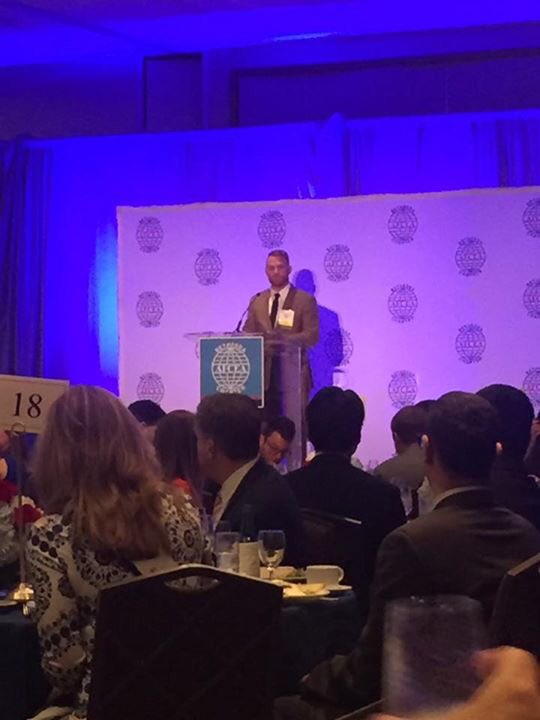 AFCEABethPrez's tweet photo. Excited to kick off #SGEDinner2017 with Cody Mruk @YAFCEA and @AFCEABethesda. Great way to engage between Govt and industry https://t.co/hynJ2r11Pk