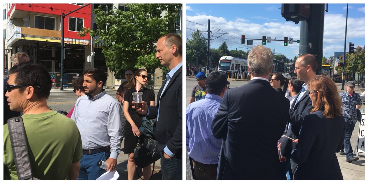 seattledot's tweet photo. SDOT staffers doing a neighborhood survey. #VisionZeroSea https://t.co/OsgIdYez1L