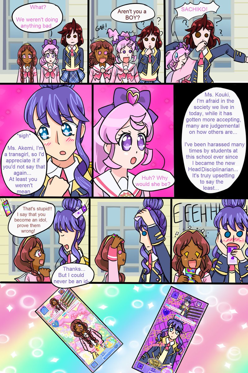 Letsudraw's tweet photo. Junichi and Haruka are in for a shock!! #priparafuturestars #ppfs #page71 https://t.co/SNtSJenIFR
