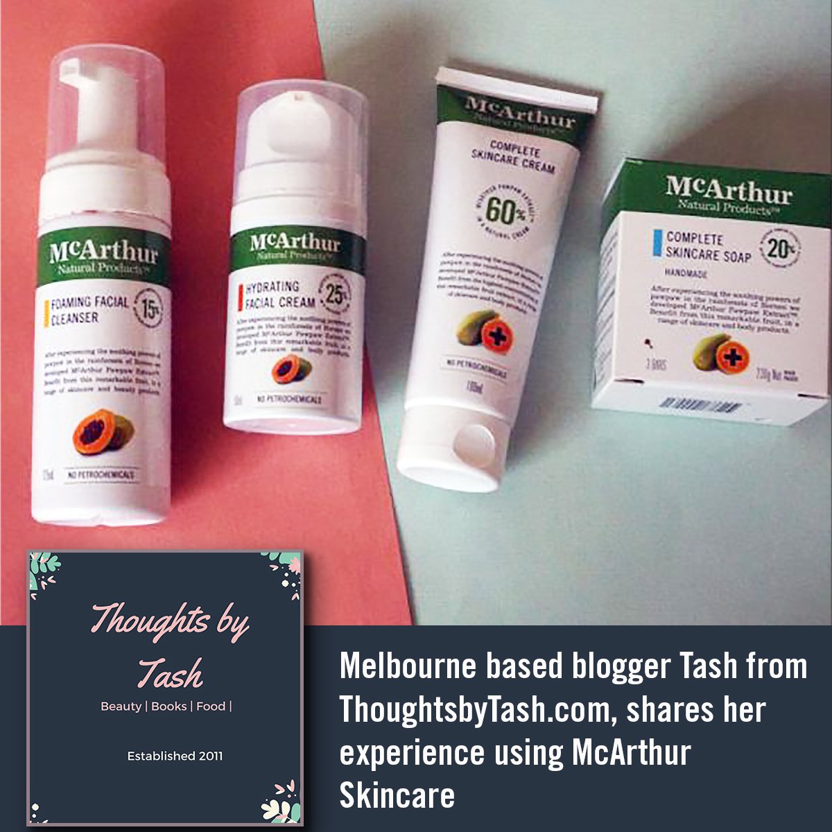 McArthurSkin's tweet photo. Melbourne lifestyle blogger @ThoughtsbyTash shares her experience using #McArthurSkincare https://t.co/TIJpWBn5Jy https://t.co/ICE6GOmQLt https://t.co/eXpjh0S6iQ